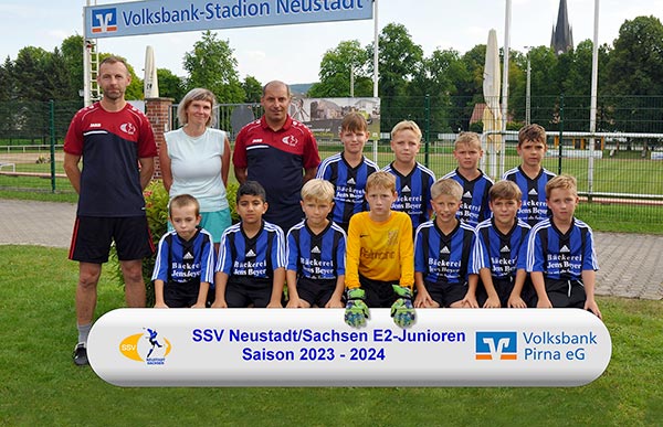 E2-Jugendmannschaft des SSV Neustadt/Sachsen