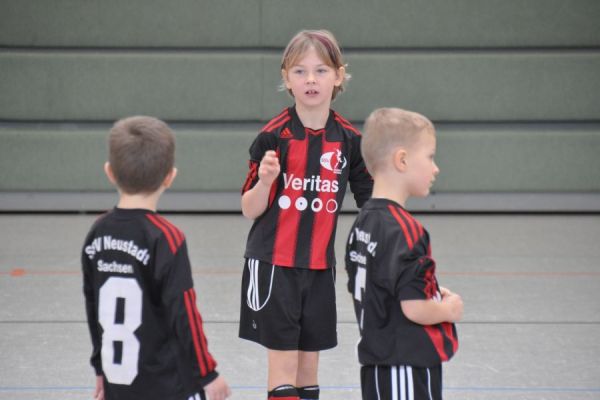 1. Platz der G-Jugend beim SSV Neustadt/Sa. Hallenturnier