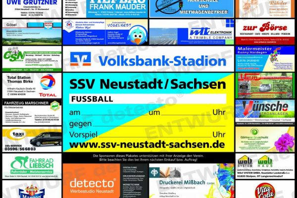 Spielansetzungsplakate im neuen Design