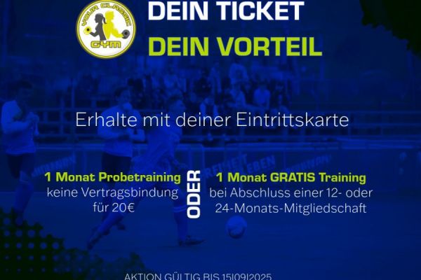 Heimspiel-Sponsor: Your Classic Gym! Ticketaktion! 